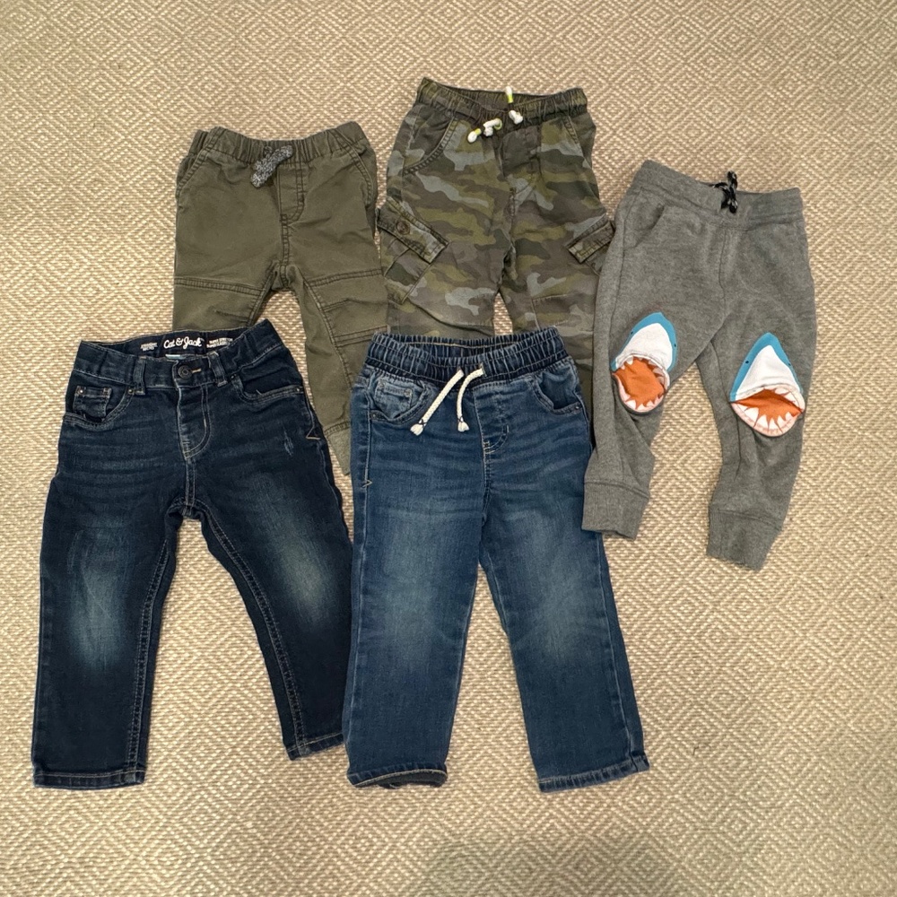 Lot of 18M-2T Cat & Jack Pants